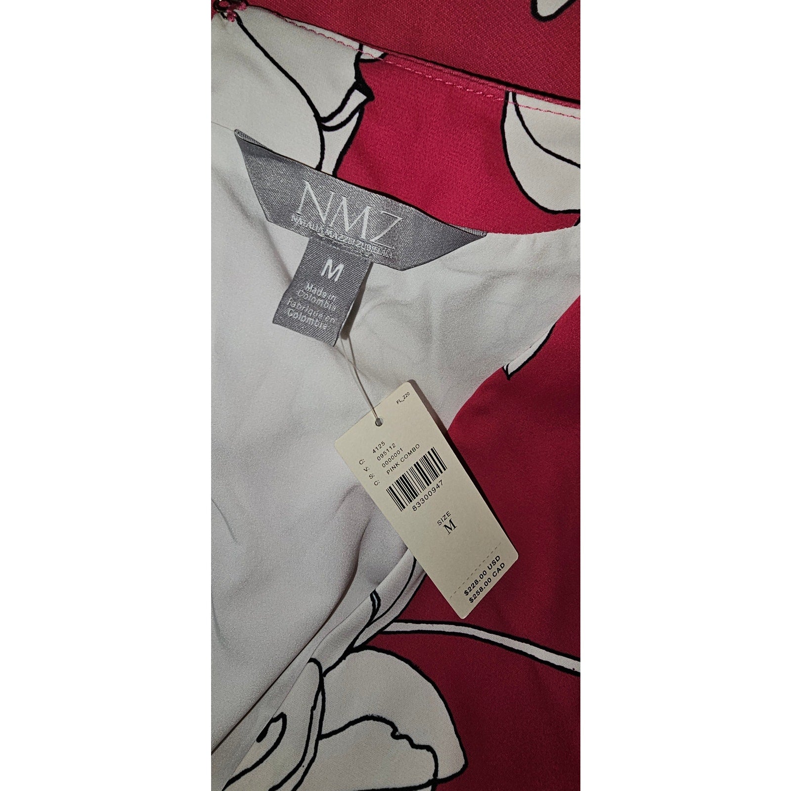 Anthropologie Natalia Mazzei Zubillaga NMZ Deep-V Floral Romper Pink Sz M $228